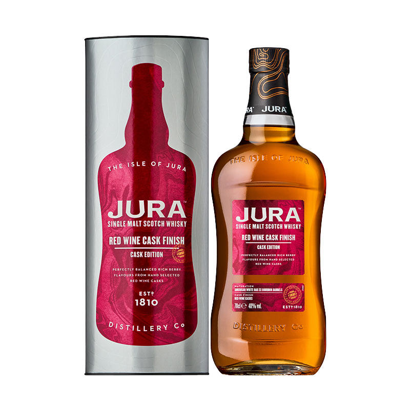 吉拉 红酒桶苏格兰单一麦芽威士忌 40度700ml*1瓶