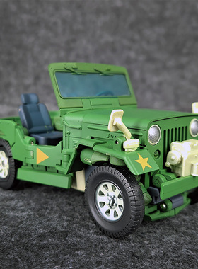 变形玩具修复第四版MP47探长日版绿吉普车MP比例G1动画大师级金刚