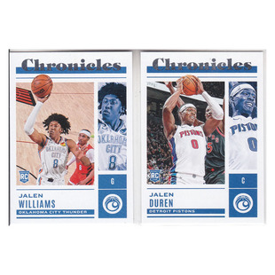 球星卡 杰伦威廉姆斯 杰伦杜伦 新秀帕尼尼22-23chronicles