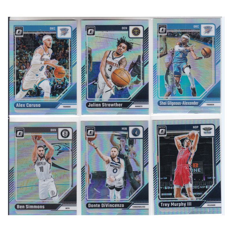 球星卡鲁索斯特劳瑟亚历山大西蒙斯迪文琴佐墨菲银折射24-25optic