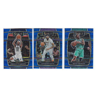 球星卡克拉克森安东尼戴维斯布里奇斯蓝折射帕尼尼21-22select