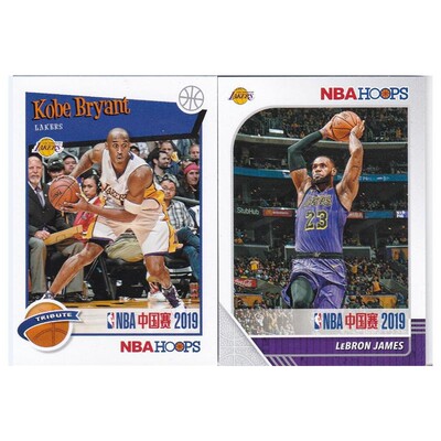 NBA球星卡 科比 勒布朗詹姆斯 panini HOOPS 19-20