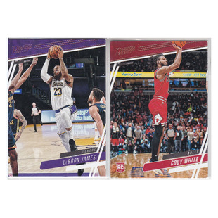 球星卡 勒布朗詹姆斯 粉 科比怀特新秀帕尼尼20-21prestige