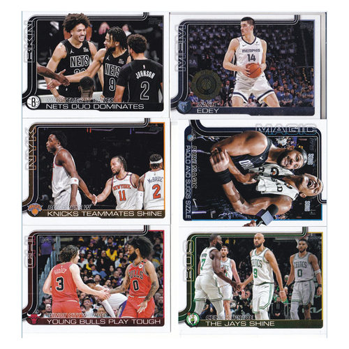球星卡篮网队扎克伊迪布伦森班凯罗吉迪塔图姆杰伦布朗topps2025