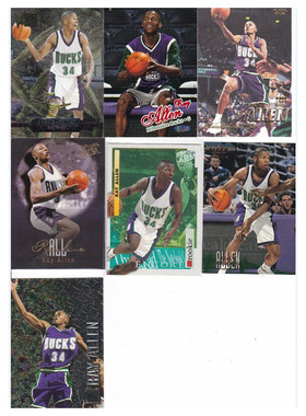 NBA球星卡 雷阿伦 新秀卡 fleer 1997