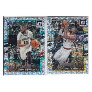 球星卡 肯巴沃克 勒布朗詹姆斯泡泡折射帕尼尼17-18optic