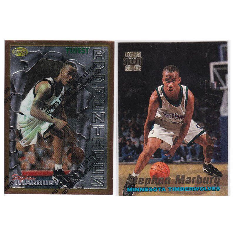 NBA球星卡 斯蒂芬马布里 topps 1996 新秀 经典老卡 独狼