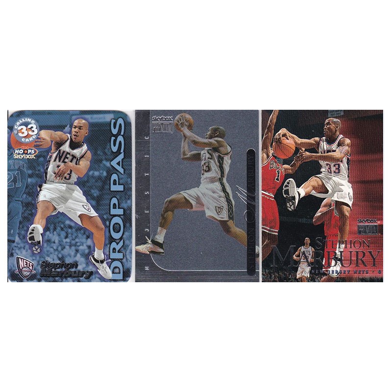 NBA球星卡 斯蒂芬马布里 skybox 1999  经典老卡 切割 独狼