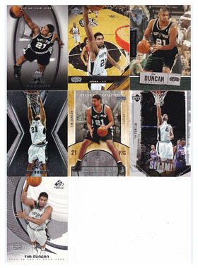 NBA球星卡 蒂姆邓肯 UD 2005 经典老卡马刺退役纪念