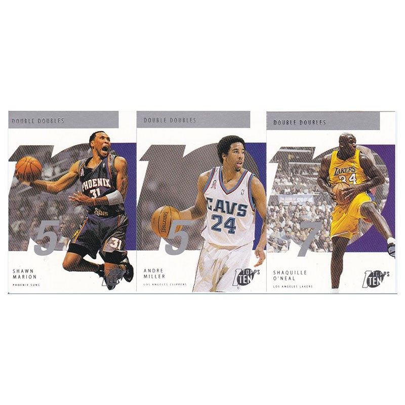 NBA球星卡 马里昂 安德烈米勒 奥尼尔 topps 2002