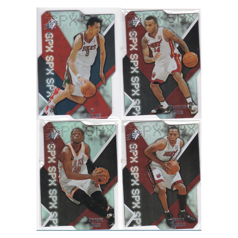 球星卡 易建联 库克 韦德 马里昂 spx切割折射UD 2008-09