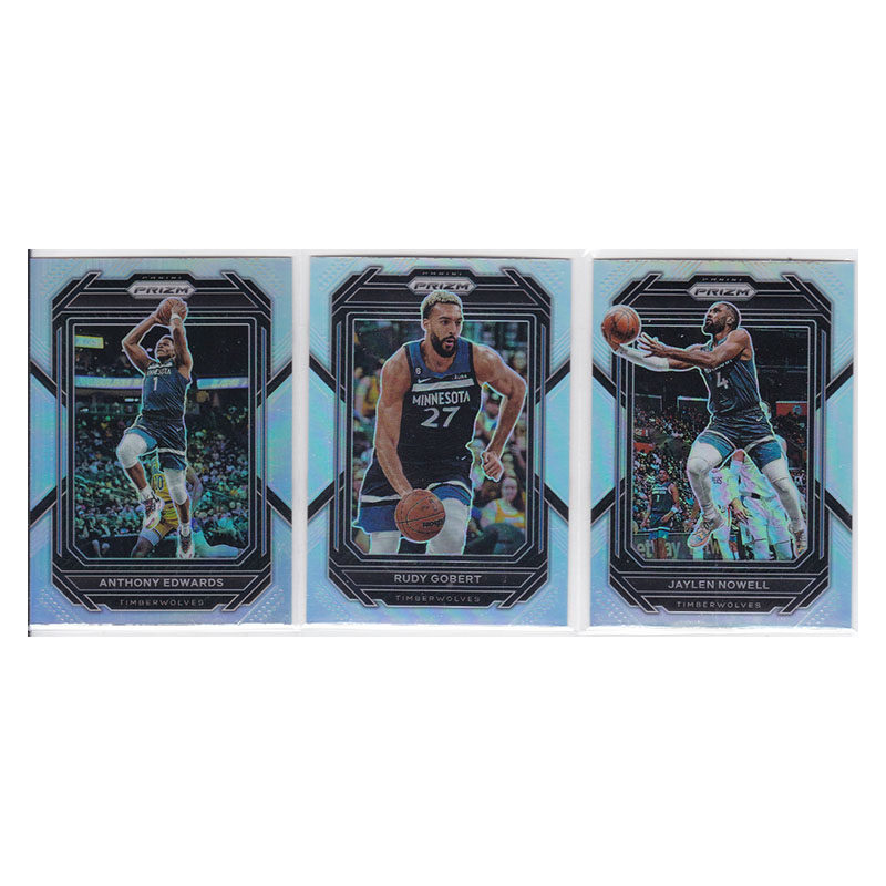 球星卡 爱德华兹 戈贝尔 诺威尔 银折射帕尼尼22-23prizm