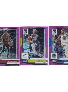 球星卡 多孙穆 马尔卡宁 库明加 粉折射帕尼尼22-23optic