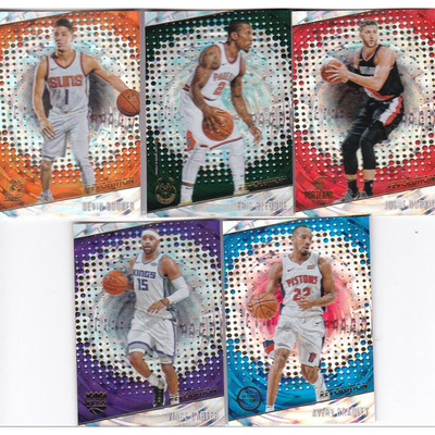 NBA球星卡 布克布莱德索努尔基奇卡特布拉德利 圈圈折panini17-18