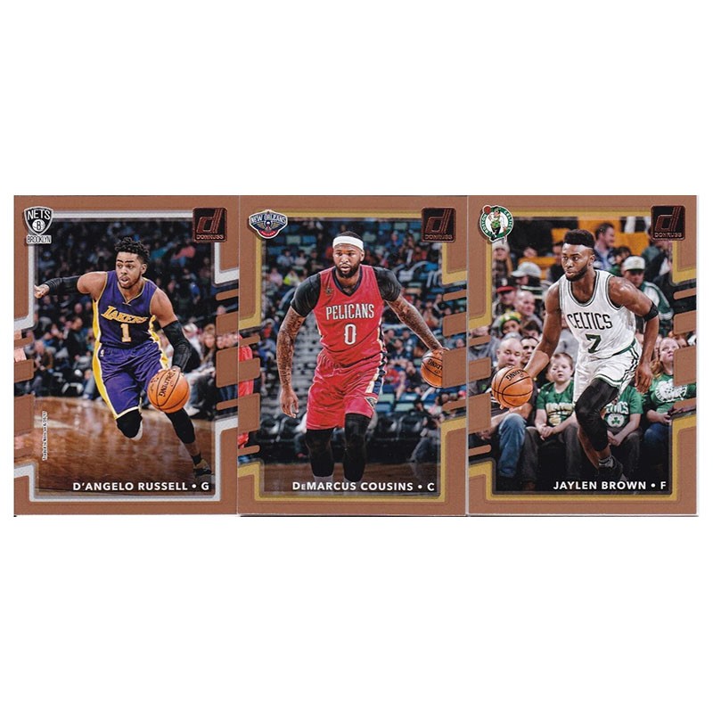 NBA球星卡 拉塞尔 考辛斯 杰伦布朗 帕尼尼17-18donruss