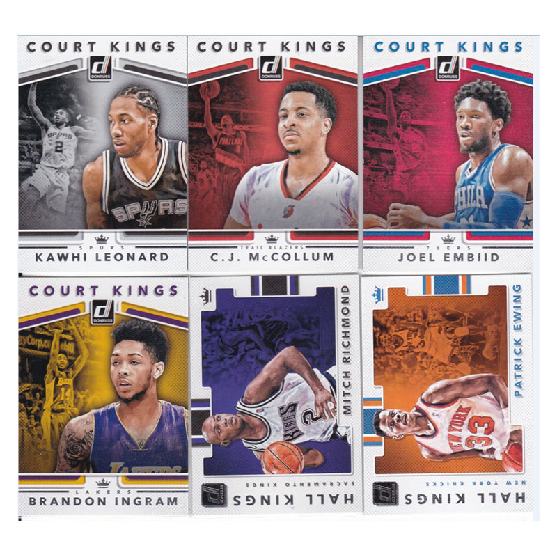 球星卡啦莱昂纳德迈克勒姆恩比德英格拉姆里奇蒙德尤因17-18油画