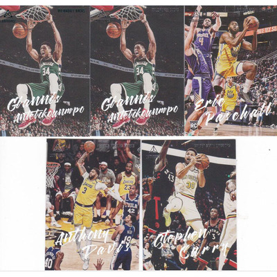 NBA球星卡字母哥戴维斯库里