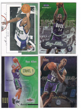 NBA球星卡 雷阿伦 折射卡 fleer 2000