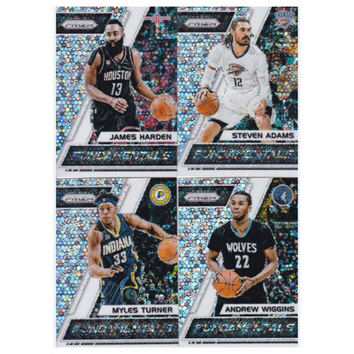 NBA球星卡 哈登 亚当斯 特纳 维金斯 泡泡折panini17-18prizm