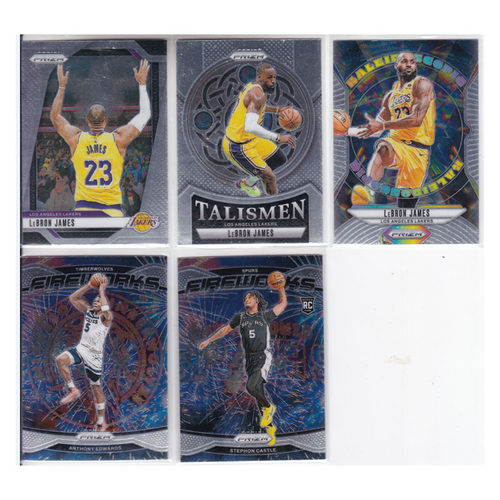 球星卡勒布朗詹姆斯 爱德华兹 卡斯尔帕尼尼24-25prizm