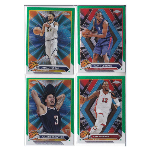 球星卡贾马尔穆雷 莱昂纳德 斯特劳瑟 阿德巴约 绿折射topps2024