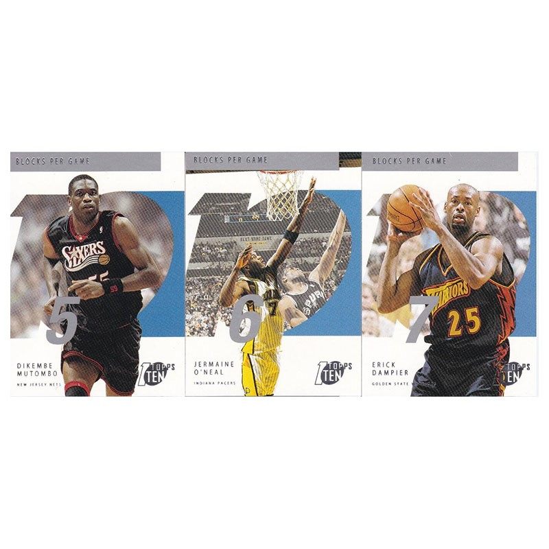 NBA球星卡 穆托姆博 小奥尼尔 丹皮尔 topps 2002