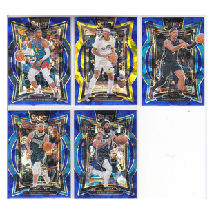 球星卡威少克拉克森班凯罗克莱汤普森欧文蓝碎冰折射24-25select