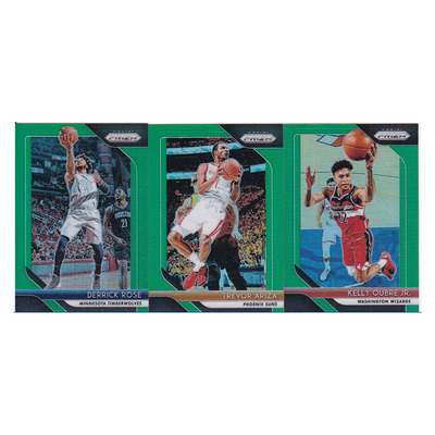 球星卡 德里克罗斯 阿里扎 乌布雷 绿折射帕尼尼18-19prizm