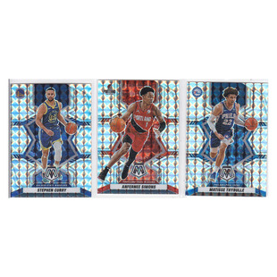球星卡 斯蒂芬库里安芬尼西蒙斯塞布尔格子折射帕尼尼21-22mosaic