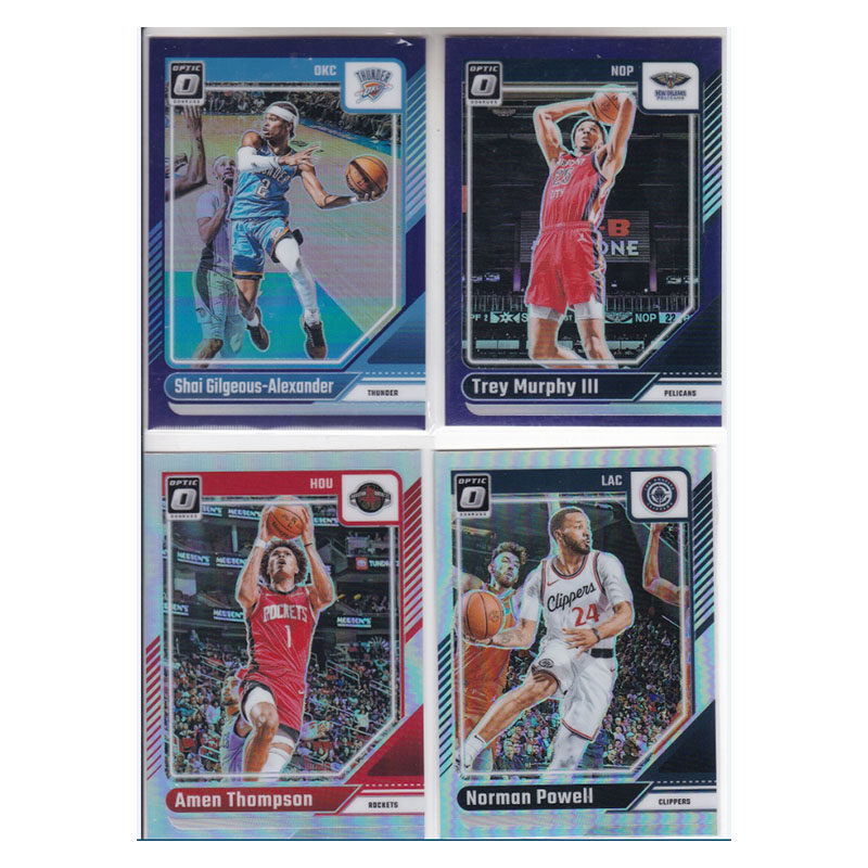 球星卡亚历山大特雷墨菲紫 阿门汤普森鲍威尔银折射24-25optic