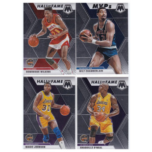 NBA球星卡 威尔金斯张伯伦魔术师约翰逊奥尼尔 panini19-20mosaic