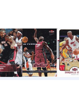 NBA球星卡 fleer 2006 大鲨鱼 沙奎尔奥尼尔 热火队