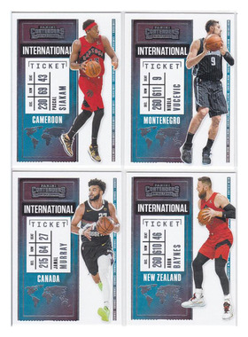 球星卡 西亚卡姆 武切维奇 穆雷贝恩斯国土帕尼尼20-21contenders