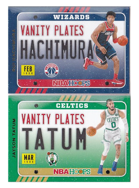 NBA球星卡 八村 塔图姆 雪花vanity plates帕尼尼20-21hoops