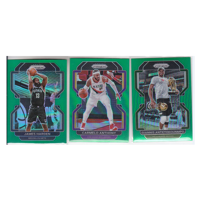 球星卡哈登 卡梅隆安东尼 字母哥绿折射帕尼尼21-22prizm