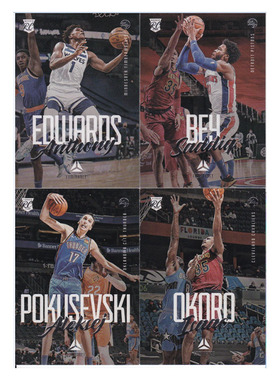 球星卡爱德华兹贝波库舍夫斯基澳克罗新秀帕尼尼20-21luminance