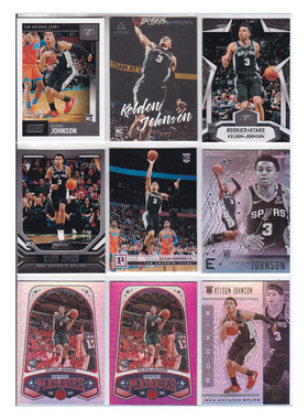 球星卡凯尔登约翰逊新秀帕尼尼19-20luminance score playbook