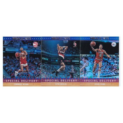 NBA球星卡 威尔金斯 德雷克斯勒 欧文 折射panini17-19hoops