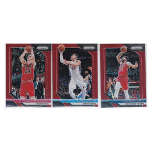 球星卡马尔卡宁 格里芬 安东尼戴维斯红波纹折射帕尼尼18-19prizm