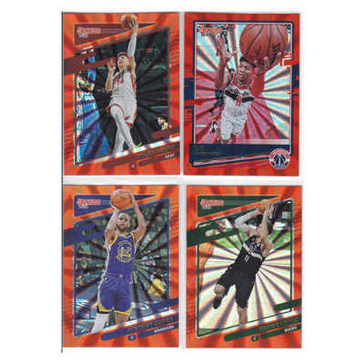 球星卡泰勒希罗八村斯蒂芬库里洛佩兹橙折射帕尼尼21-22donruss