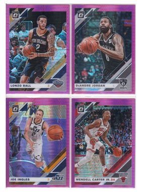 NBA球星卡朗佐鲍尔小乔丹英格尔斯卡特粉折帕尼尼19-20optic