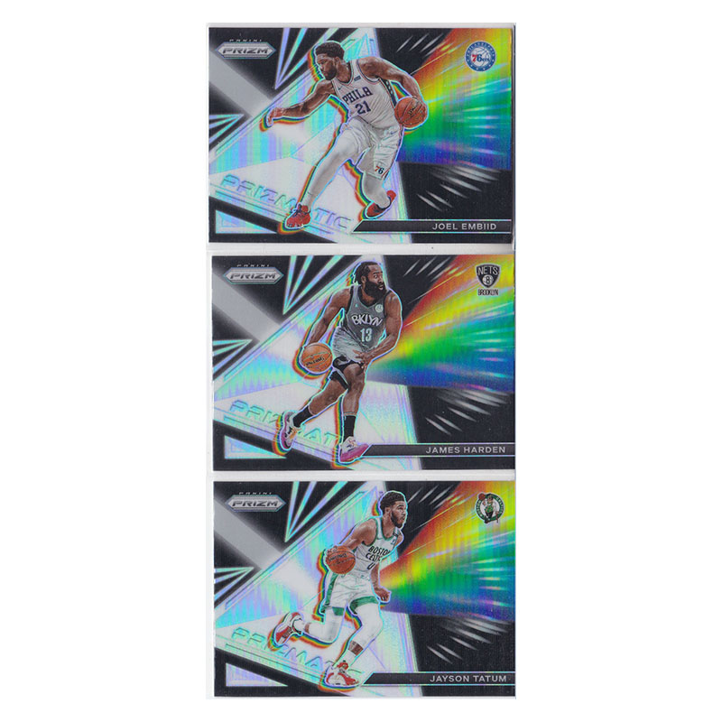 球星卡 恩比德 哈登 塔图姆 棱镜银折射帕尼尼21-22prizm