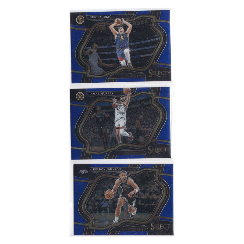 球星卡凯尔登约翰逊 贾马尔穆雷 约基奇 蓝平行帕尼尼22-23select