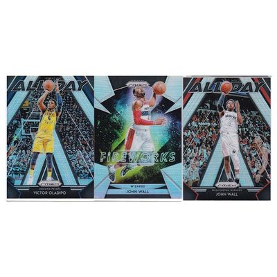 NBA球星卡 奥拉迪波 沃尔  折射 allday 特卡panini18-19prizm