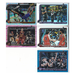 球星卡阿奴诺比爵士加兰吉迪公牛国王队折射特卡topps2025