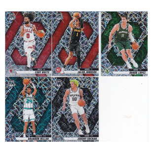 球星卡科比怀特杰伦约翰逊洛佩兹布兰顿米勒索汉折射24-25mosaic