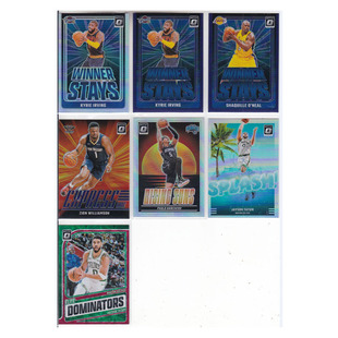 球星卡凯里欧文奥尼尔蓝锡安威廉森班凯罗塔图姆银绿折24-25optic