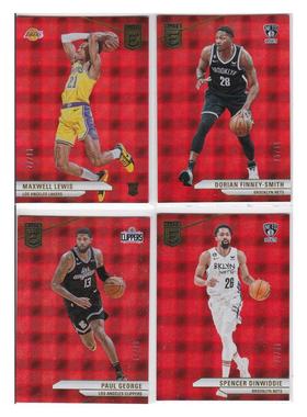 球星卡刘易斯史密斯保罗乔治丁文迪99编红折射帕尼尼23-24elite