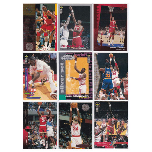 NBA球星卡 UD 1995 大梦 奥拉朱旺 火箭队 名宿