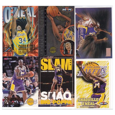 NBA球星卡 skybox 1997 大鲨鱼 沙奎尔奥尼尔 湖人队